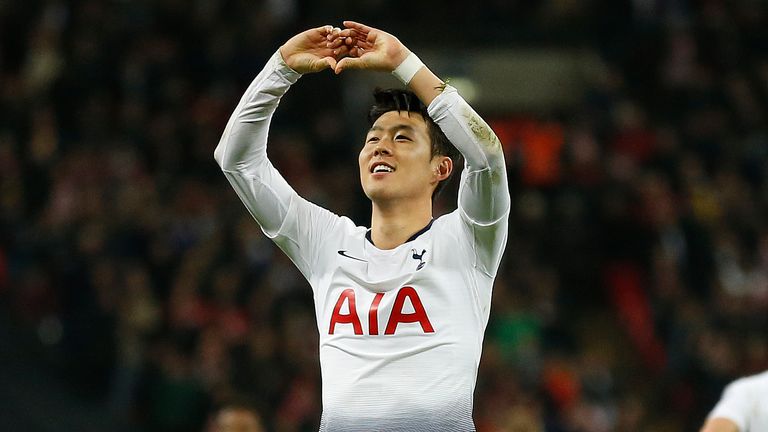 Son has scored eight goals in nine games