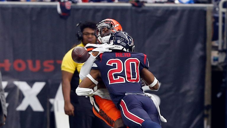 Cleveland would have scored a touchdown if it wasn't for Reid's effort