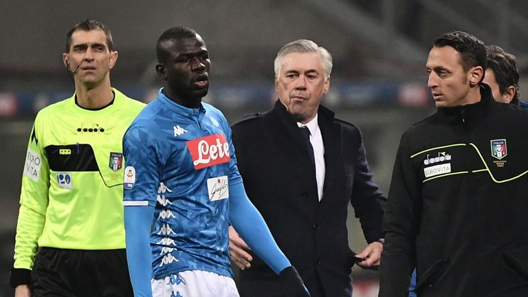 Kalidou Koulibaly's claims of abuse came at the San Siro on Boxing Day