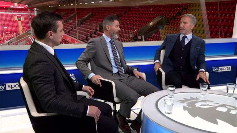 Souness as a pundit on set with Sky Sports