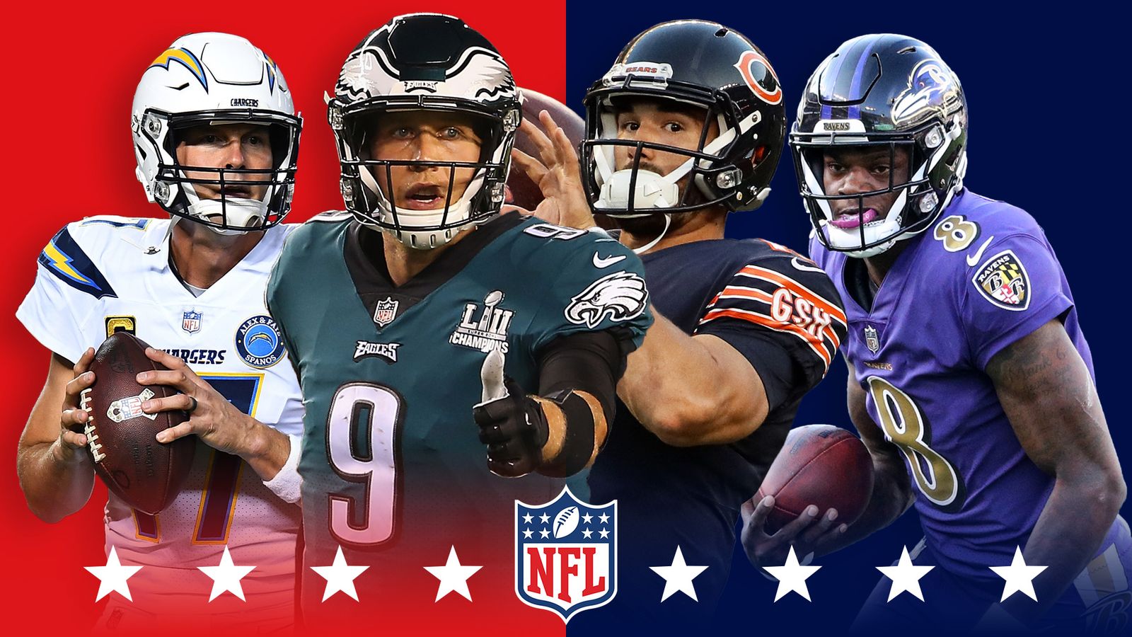 NFL Wild Card weekend: Chargers, Ravens, Eagles and Bears live on Sky ...