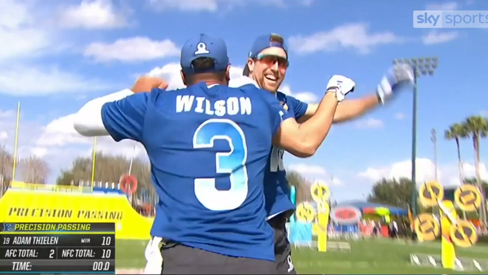 Russell Wilson Dominates in Pro Bowl Precision Passing Competition