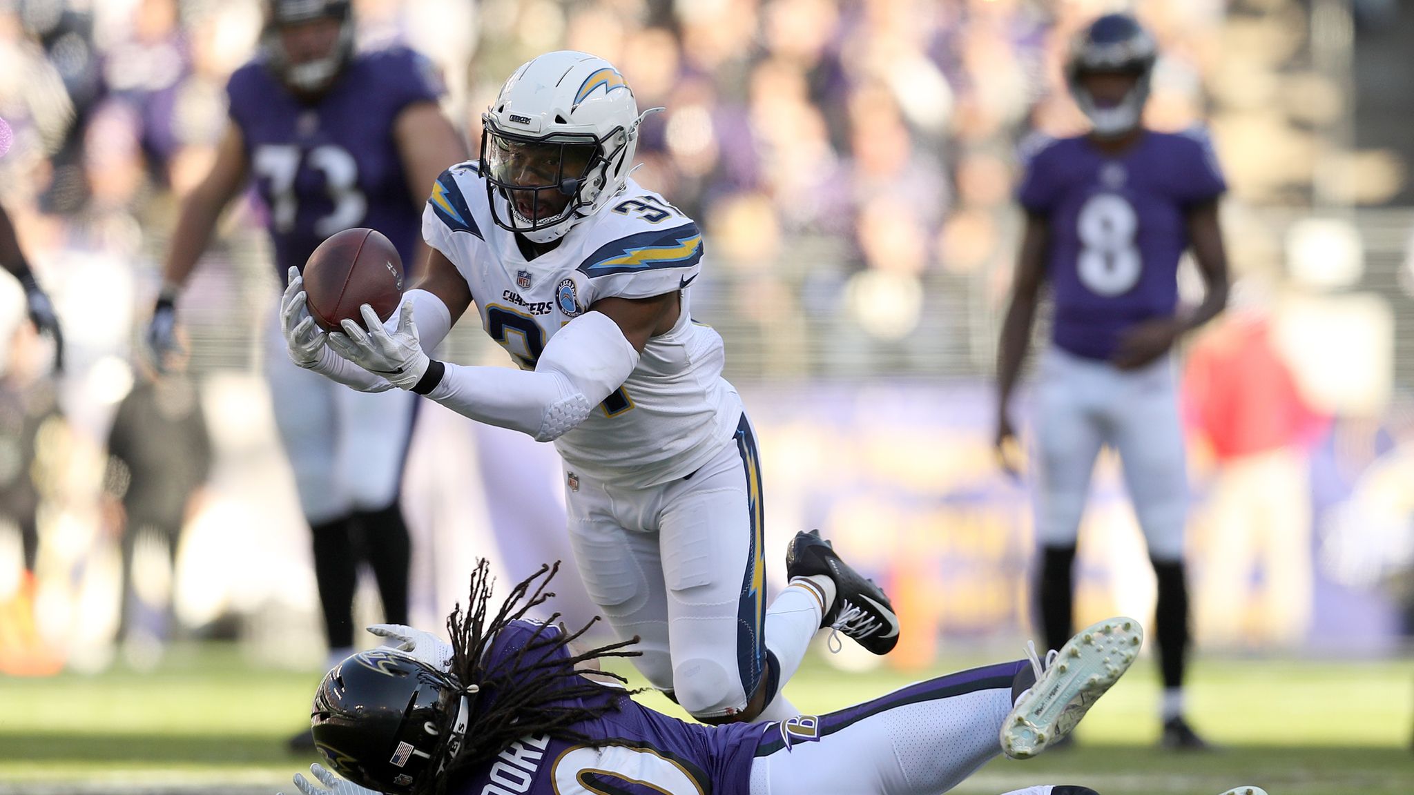 Chargers' Melvin Ingram dominates in wild-card win against Ravens