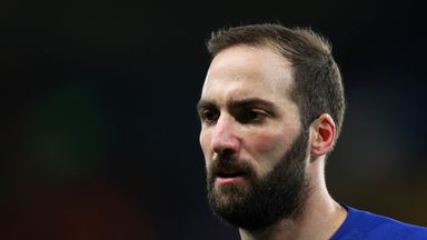 Gonzalo Higuain made his Chelsea debut against Sheffield Wednesday