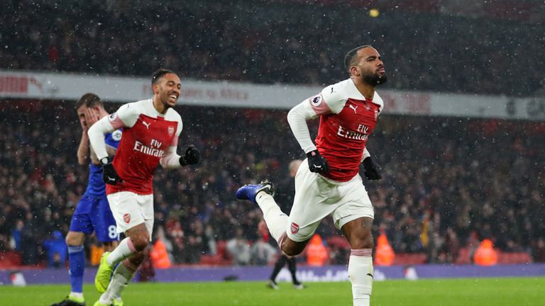 Alexandre Lacazette doubled Arsenal's lead