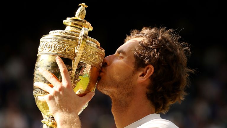 Murray ganó el último de sus tres Grand Slams en Wimbledon en 2016
