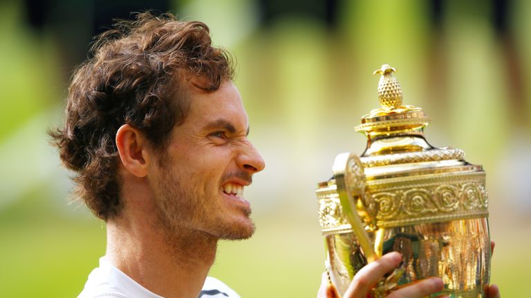 Andy Murray ganó el último de sus tres títulos de Grand Slam en Wimbledon en 2016