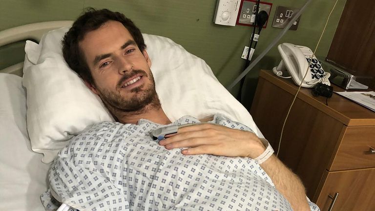 Murray tuvo una cirugía de cadera en 2019 (Crédito @andymurray Instagram) 