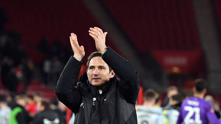 Lampard's Derby are unbeaten in their last five games in all competitions