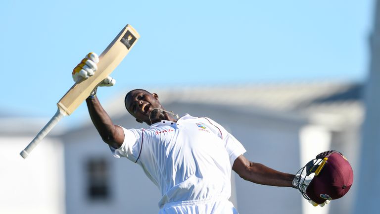 Windies' Jason Holder scored a superb unbeaten 202 not out from 229 balls against England - watch the best of an innings featuring 23 fours and eight sixes!
