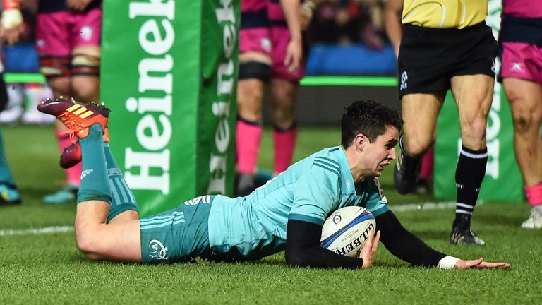Joey Carbery proved the scorer of the vital first try at Kingsholm