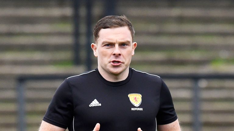 John Beaton received police protection as he officiated in the game between Ayr and Falkirk