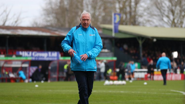 Tyler was in the dugout as Woking faced Watford in the FA Cup third round