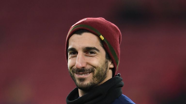 Henrikh Mkhitaryan has been absent since December due to a foot injury.