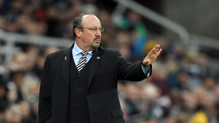 Rafa Benitez's Newcastle lost at home to Man Utd