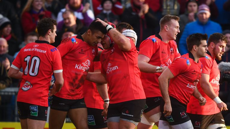 Robert Baloucoune scored a try on his European debut in Belfast