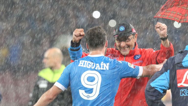 Sarri worked with Higuain in Napoli