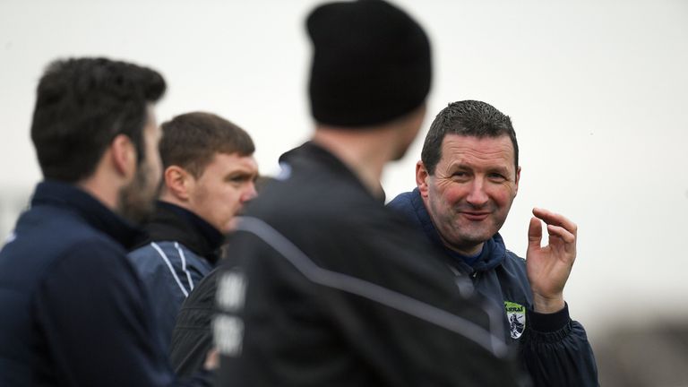 Unfamiliar territory: Kerry selector and former Tipperary goalkeeper, Brendan Cummins on the line against his native county