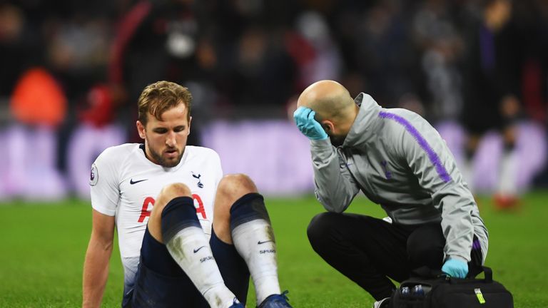 Kane was injured during Spurs' defeat to Man Utd earlier this month