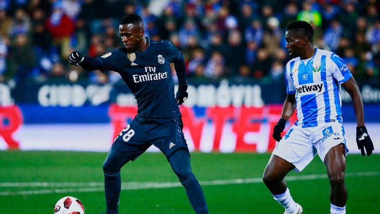 Vinicius Jr was doing better in the second half going to the left wing