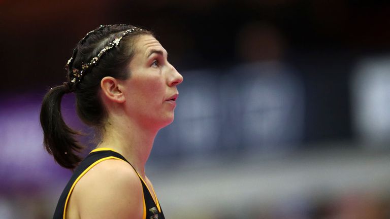 Rachel Dunn is the star shooter of Superleague netball team, Wasps