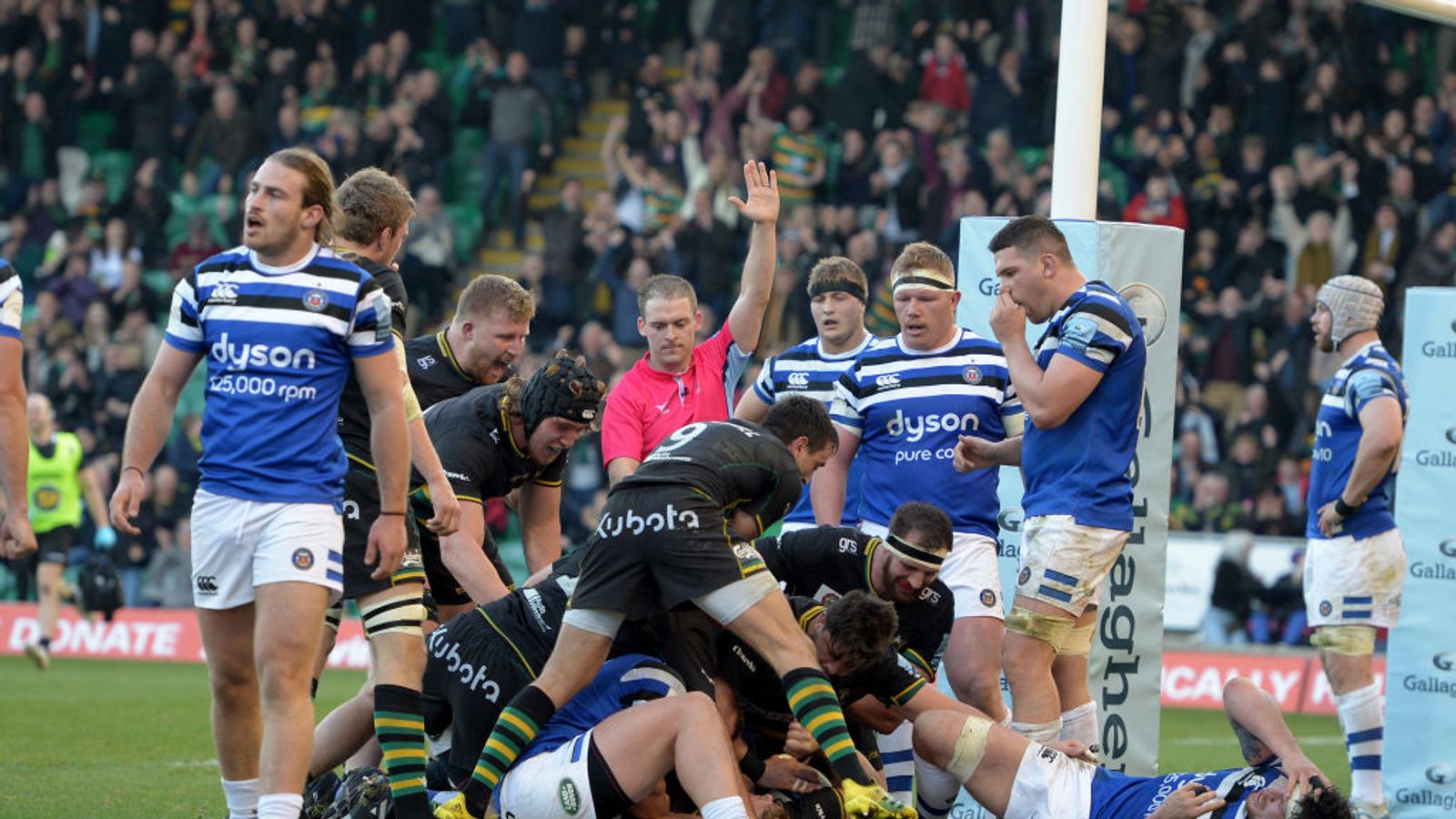 Premiership Round-up: Late Northampton Saints Try Stuns Bath | Rugby ...