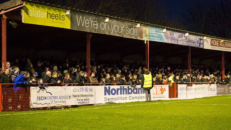 3,383 fans packed into the J Davidson Stadium on New Year's Day for the home game against Stockport (image: Michael Ripley Photography)