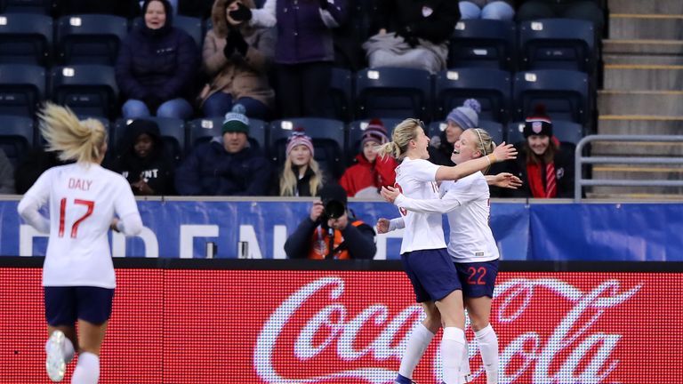 England came from behind to beat Brazil in the She Believes Cup