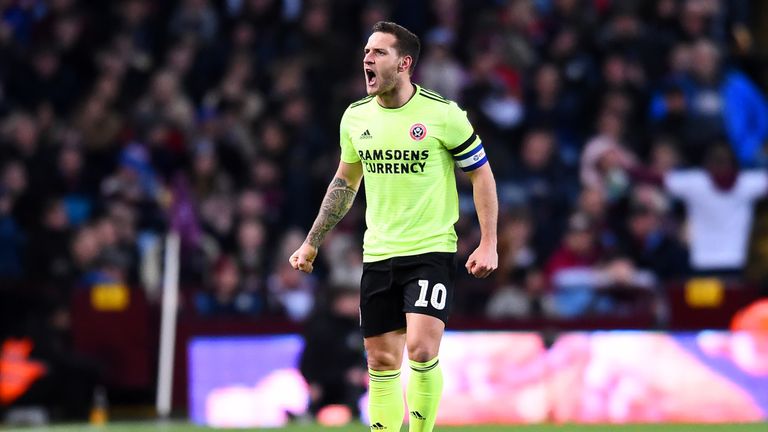 Billy Sharp netted his 100th goal for Sheffield United in the 3-3 draw at Villa Park