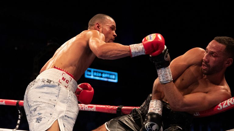 Eubank Jr floored DeGale again in the 10th round