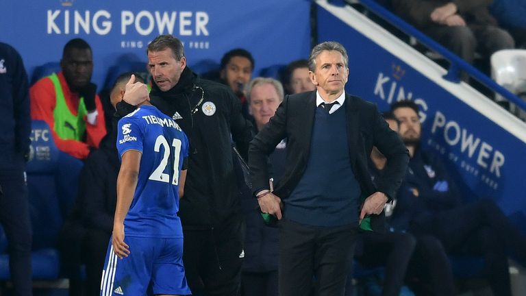 Claude Puel has been under pressure in recent weeks as Leicester's poor results have continued