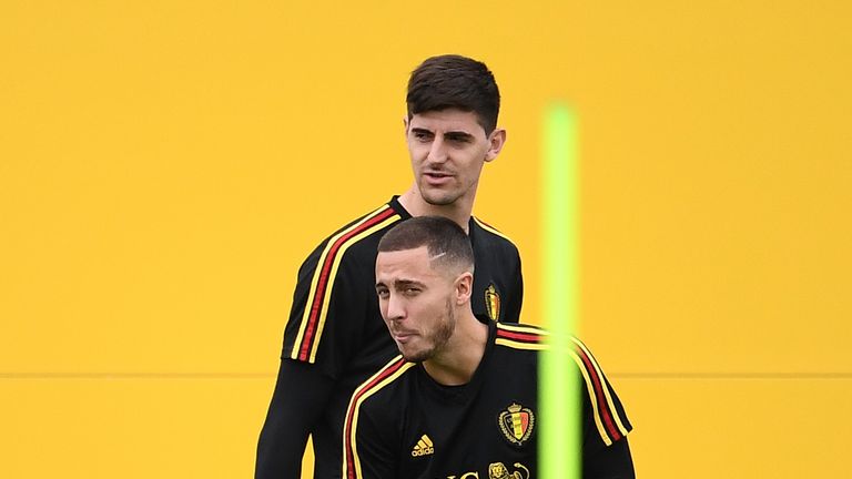 Thibaut Courtois and Eden Hazard are two key players in Belgium