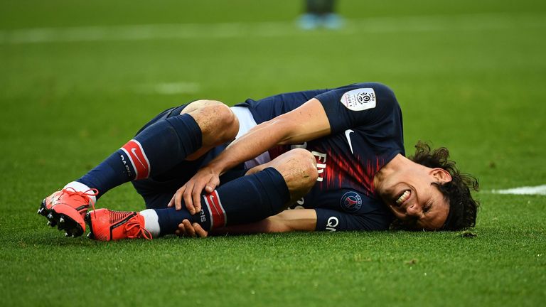 Image result for Cavani injury