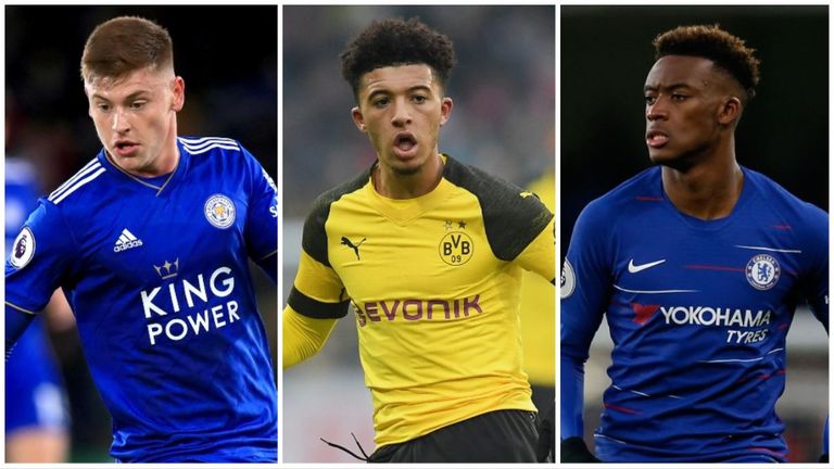 Harvey Barnes can understand why Jadon Sancho (center) has moved abroad and why Callum Hudson-Odoi looks away from Chelsea.