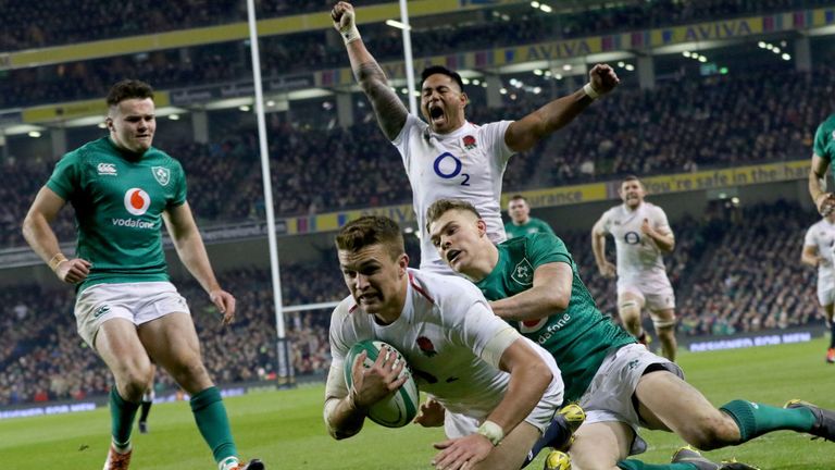 Henry Slade's first score proved the point at which England would not lose