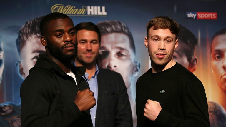 Joshua Buatsi clashes with Liam Conroy for the vacant British belt