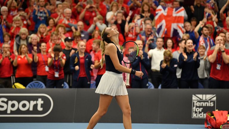 Boulter is making her Fed Cup debut