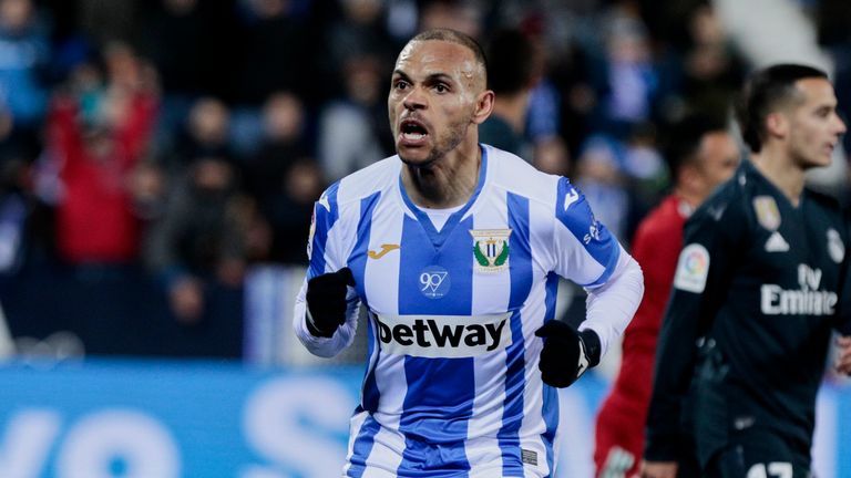 Braithwaite has scored eight goals in 20 matches for Leganes this season