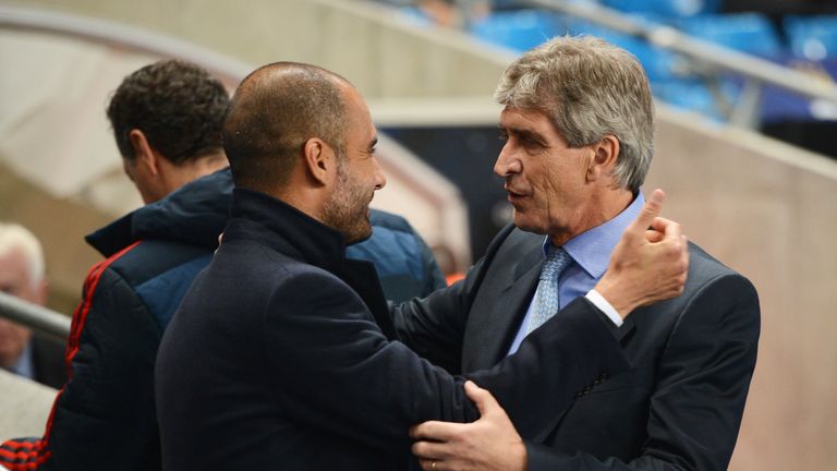 Pep Guardiola faced Manchester City and Pellegrini in the Champions League when he was in charge at Bayern Munich