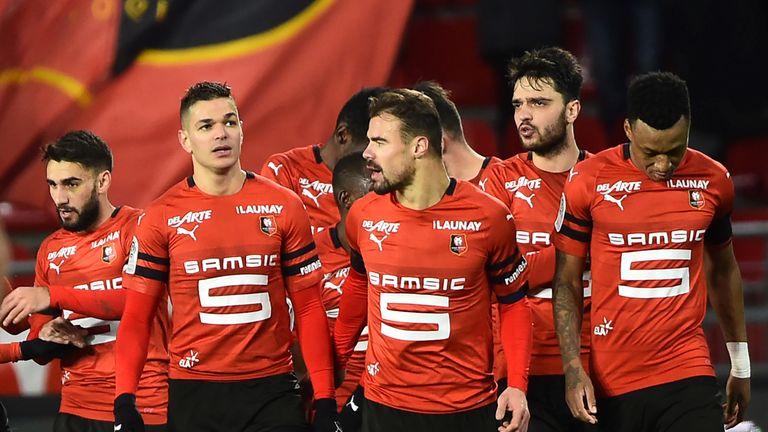 Rennes players, including Hatem Ben Arfa (L), will have extra time off before facing Arsenal