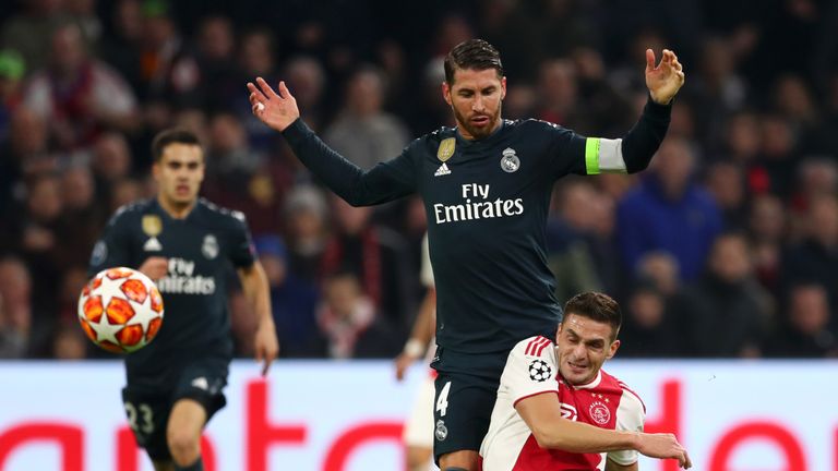 Sergio Ramos is banned from Real Madrid's next two matches in Europe