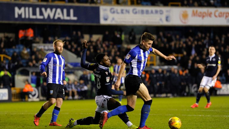 Millwall and Sheffield Wednesday both wore kits featuring blue on Tuesday night