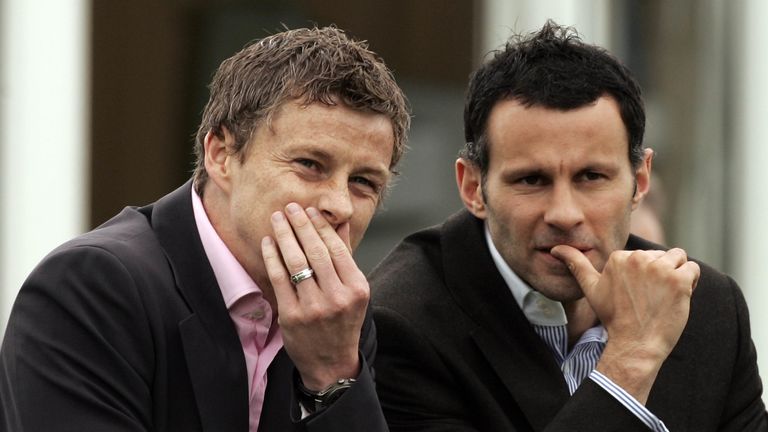 Image result for Giggs and Ole Gunnar