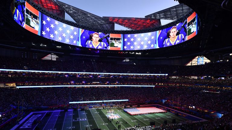 Atlanta's futuristic Mercedes-Benz Stadium was the scene for a spectacular opening