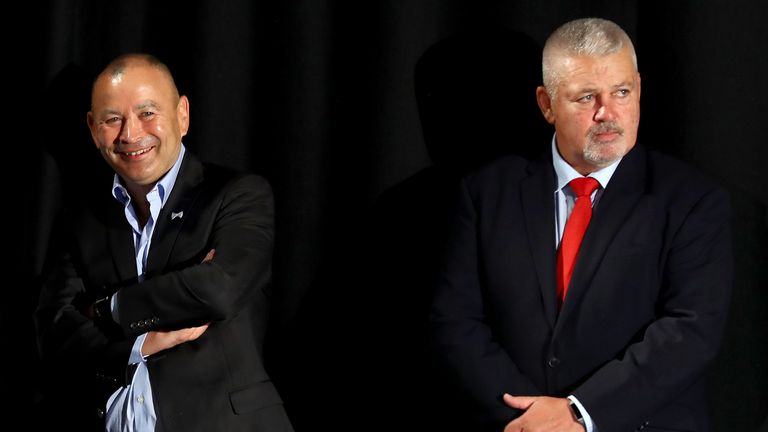 Warren Gatland (right) has told Eddie Jones to focus on England's game with Scotland