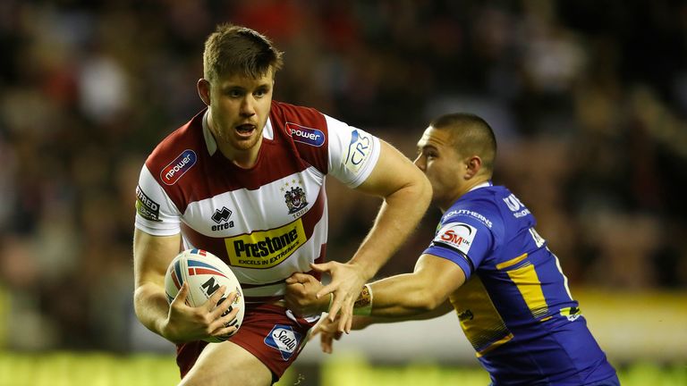 Joe Greenwood managed to get a try for Wigan against Salford