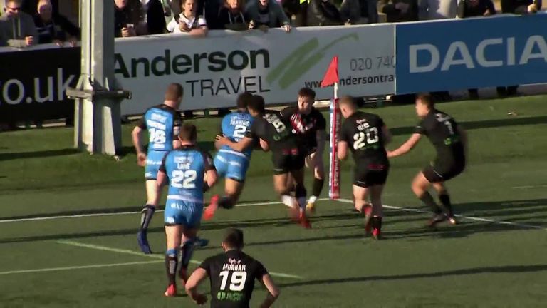 Highlights from the Betfred Super League clash between London Broncos and Hull FC