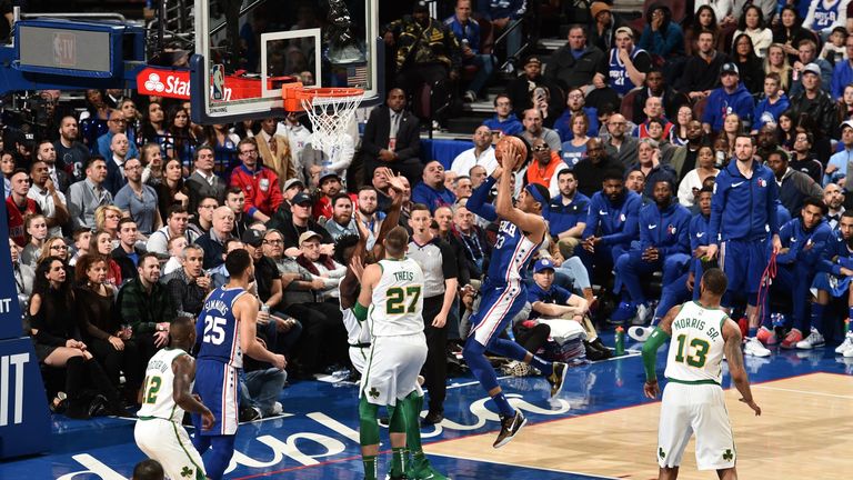 Highlights from the Philadelphia 76ers' 118-115 victory over the Boston Celtics