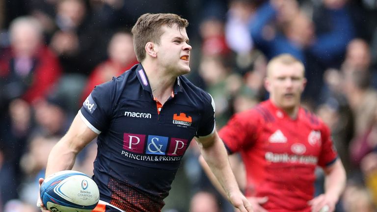 Chris Dean's try came off the back of a first half where Edinburgh largely dominated territory 