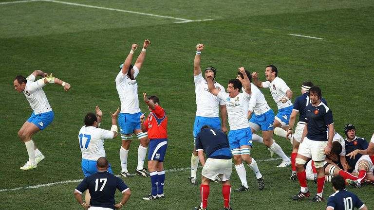 Italy beat France 22-21 in March 2011 - a first Six Nations triumph over them